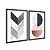 Kit Dois Quadros Decorativos Moderno Contraste Entre Formas Geométricas Abstrato - Imagem 4
