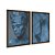 Kit Dois Quadros Decorativos Estátua Mulher Azul - Imagem 6