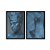 Kit Dois Quadros Decorativos Estátua Mulher Azul - Imagem 3