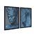 Kit Dois Quadros Decorativos Estátua Mulher Azul - Imagem 4