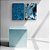 Kit Dois Quadros Decorativos Água Cristalina Tons de Azul - Imagem 10