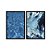Kit Dois Quadros Decorativos Água Cristalina Tons de Azul - Imagem 3