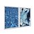 Kit Dois Quadros Decorativos Água Cristalina Tons de Azul - Imagem 2