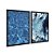 Kit Dois Quadros Decorativos Água Cristalina Tons de Azul - Imagem 4