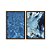 Kit Dois Quadros Decorativos Água Cristalina Tons de Azul - Imagem 5