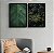 Kit Dois Quadros Decorativos Folha e Floresta Verde - Imagem 7