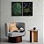 Kit Dois Quadros Decorativos Folha e Floresta Verde - Imagem 8