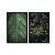 Kit Dois Quadros Decorativos Folha e Floresta Verde - Imagem 3