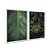 Kit Dois Quadros Decorativos Folha e Floresta Verde - Imagem 2