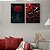 Kit Dois Quadros Decorativos Guarda Chuva Vermelho Tons de Vermelho - Imagem 7