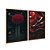 Kit Dois Quadros Decorativos Guarda Chuva Vermelho Tons de Vermelho - Imagem 6