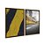Kit Dois Quadros Decorativos Cidade Urbando Ruas Amarelo - Imagem 6
