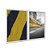 Kit Dois Quadros Decorativos Cidade Urbando Ruas Amarelo - Imagem 2