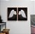 Kit Dois Quadros Decorativos Asas de Anjo Brancas Fundo PRETO - Imagem 9