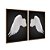 Kit Dois Quadros Decorativos Asas de Anjo Brancas Fundo PRETO - Imagem 6