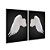 Kit Dois Quadros Decorativos Asas de Anjo Brancas Fundo PRETO - Imagem 4