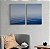 Kit Dois Quadros Decorativos Oceano Infinito Mar Azul - Imagem 9