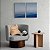 Kit Dois Quadros Decorativos Oceano Infinito Mar Azul - Imagem 10