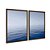 Kit Dois Quadros Decorativos Oceano Infinito Mar Azul - Imagem 6
