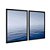 Kit Dois Quadros Decorativos Oceano Infinito Mar Azul - Imagem 4