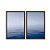 Kit Dois Quadros Decorativos Oceano Infinito Mar Azul - Imagem 5