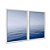Kit Dois Quadros Decorativos Oceano Infinito Mar Azul - Imagem 2