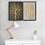 Kit Dois Quadros Decorativos Árvore Dourada Fundo Brando E Preto - Imagem 8