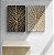 Kit Dois Quadros Decorativos Árvore Dourada Fundo Brando E Preto - Imagem 9