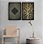 Kit Dois Quadros Decorativos Contraste Entre Formas Geometricas Padrões E Orgãnicas - Imagem 7