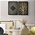 Kit Dois Quadros Decorativos Contraste Entre Formas Geometricas Padrões E Orgãnicas - Imagem 9