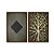 Kit Dois Quadros Decorativos Contraste Entre Formas Geometricas Padrões E Orgãnicas - Imagem 5