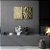 Kit Dois Quadros Decorativos Listras Orgãnicas Douradas Fundo Preto E Branco - Imagem 10
