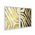 Kit Dois Quadros Decorativos Listras Orgãnicas Douradas Fundo Preto E Branco - Imagem 2