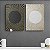 Kit Dois Quadros Decorativos Abstrato Circulo Preto E Branco Listras Douradas - Imagem 9