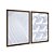 Kit Dois Quadros Decorativos Pradrões 3D Brancos - Imagem 6