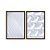 Kit Dois Quadros Decorativos Pradrões 3D Brancos - Imagem 5