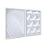 Kit Dois Quadros Decorativos Pradrões 3D Brancos - Imagem 2