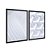 Kit Dois Quadros Decorativos Pradrões 3D Brancos - Imagem 4