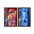 Kit Dois Quadros Decorativos Porstas Pintadas Contraste Entre Cores - Imagem 5