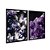 Kit Dois Quadros Decorativos Formações de Cristais Roxos Em Um Geodo - Imagem 4