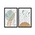 Kit Dois Quadros Decorativos Plantas E Folhas Boho - Imagem 3