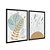 Kit Dois Quadros Decorativos Plantas E Folhas Boho - Imagem 4
