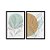 Kit Dois Quadros Decorativos Plantas E Folhas Tons Terracota - Imagem 3
