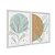 Kit Dois Quadros Decorativos Plantas E Folhas Tons Terracota - Imagem 2