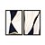 Kit Dois Quadros Decorativos Abstrato Linhas Marrom Bege E Dourado - Imagem 3