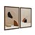 Kit Dois Quadros Decorativos Formas Geométricas 3D Terracota - Imagem 6