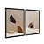 Kit Dois Quadros Decorativos Formas Geométricas 3D Terracota - Imagem 4