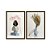 Kit Dois Quadros Decorativos Abstrato Flores E Plantas Tubos de Massa - Imagem 5