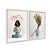 Kit Dois Quadros Decorativos Abstrato Flores E Plantas Tubos de Massa - Imagem 2