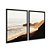 Kit Dois Quadros Decorativos Praia Ao Entardecer - Imagem 4
